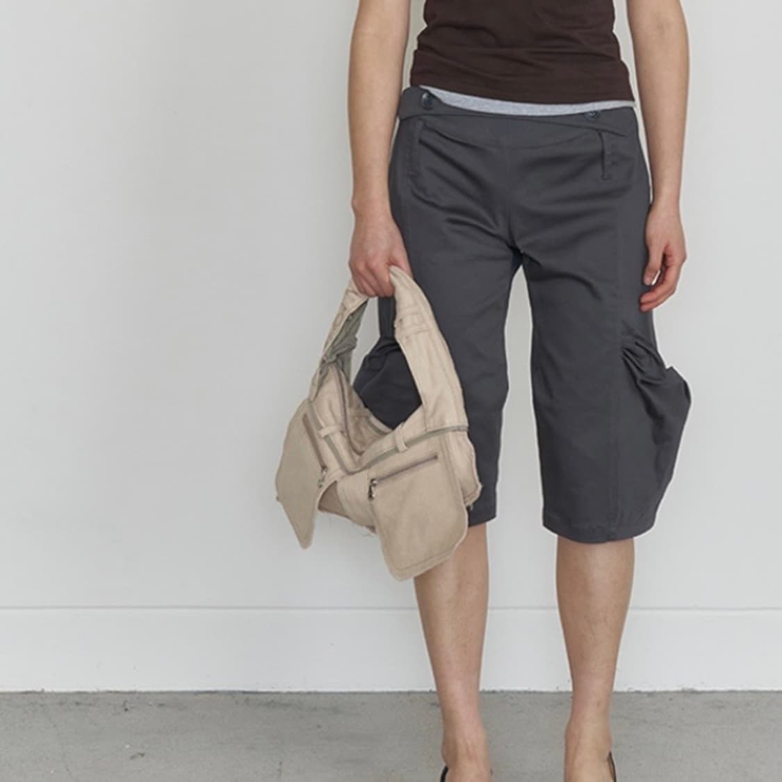 오들리워크샵 슬릿 데님 트라우저 백 상품이미지2