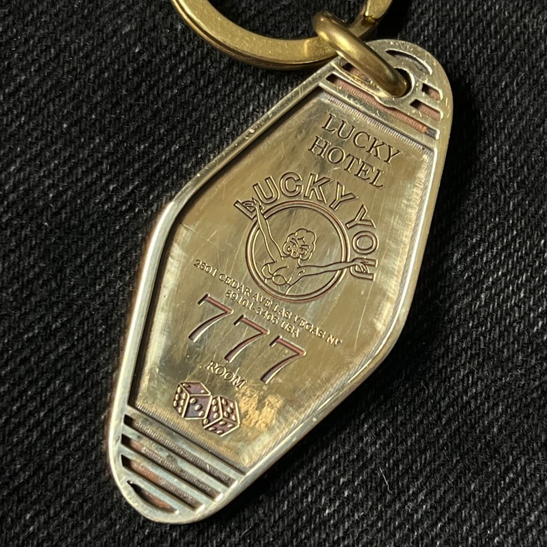 빈티지 올드스쿨 황동(Brass) 호텔키링 상품이미지3