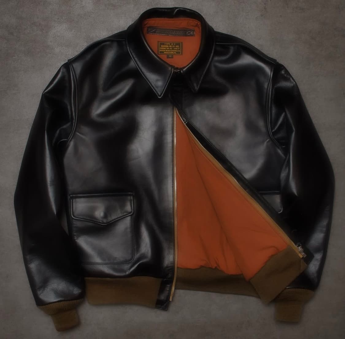 아카펠라 클로딩 A-2 레더자켓 40 상품이미지1