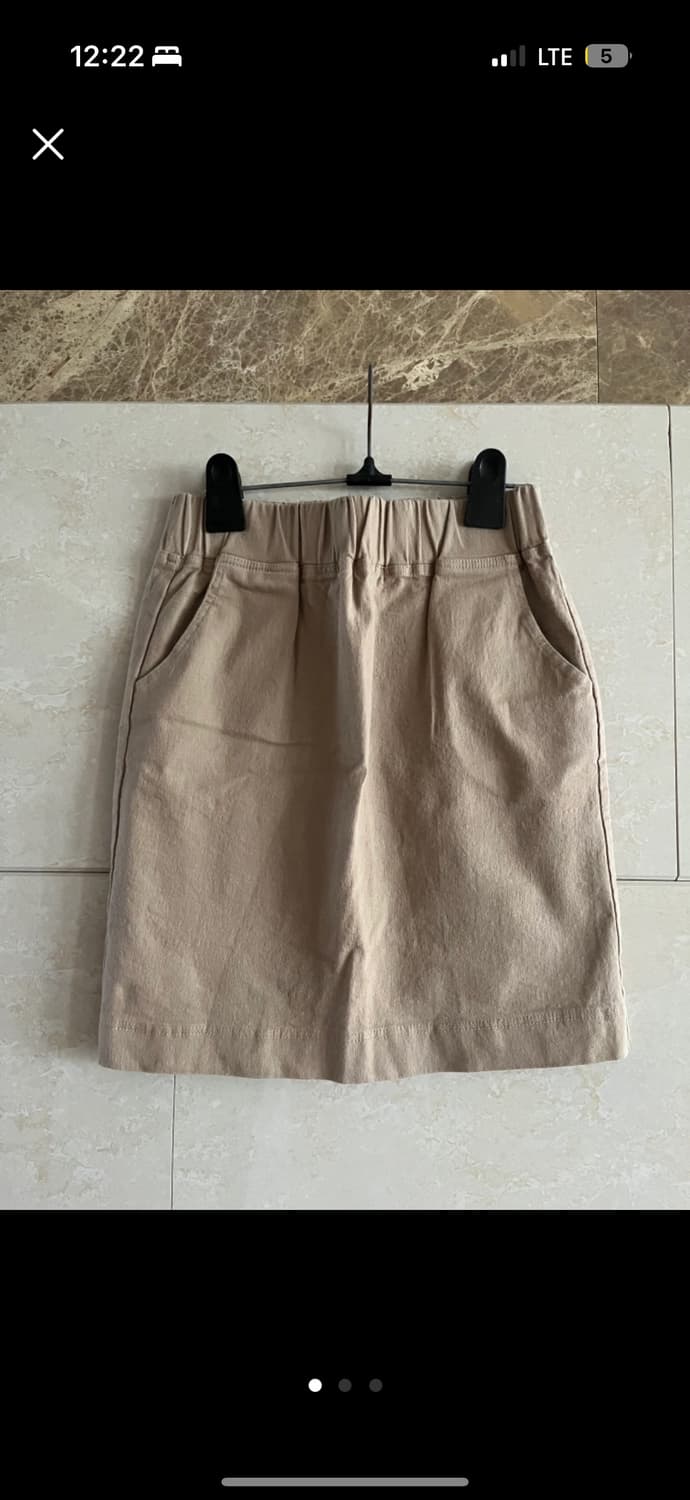 브라운 면치마 상품이미지1