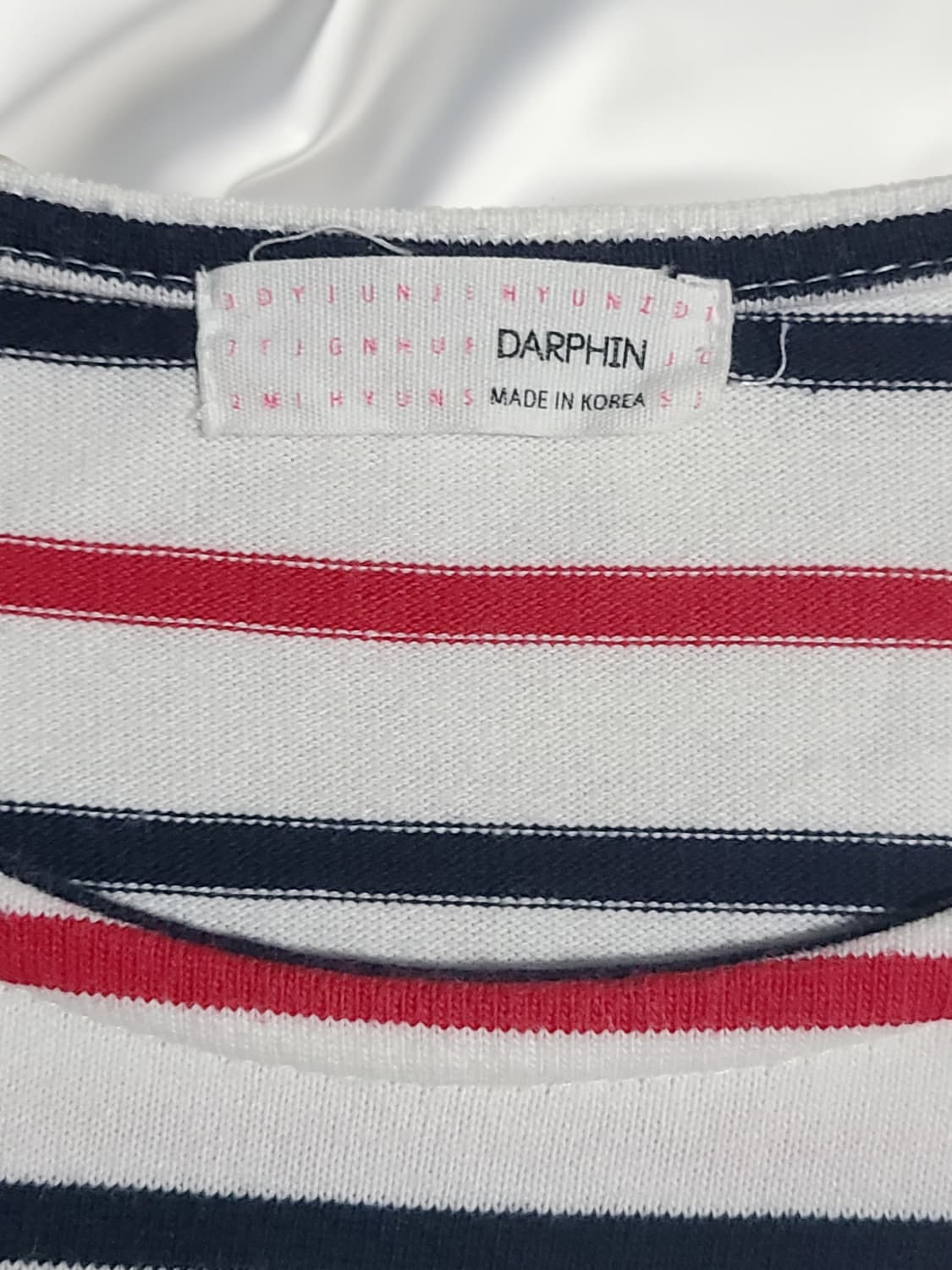 스트라이프 7부 티셔츠 상품이미지2