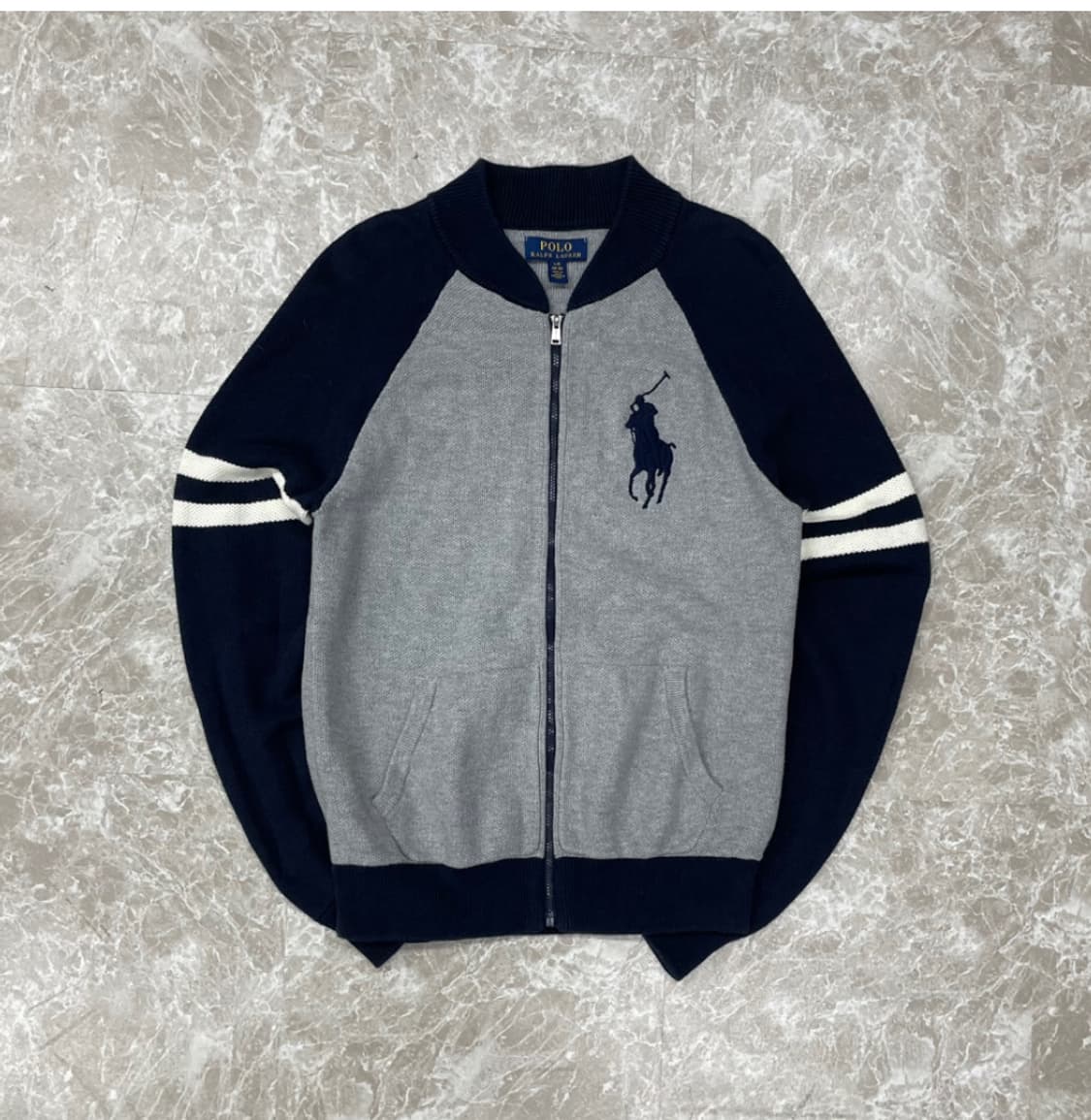 폴로 빅포니 니트 집업 상품이미지1