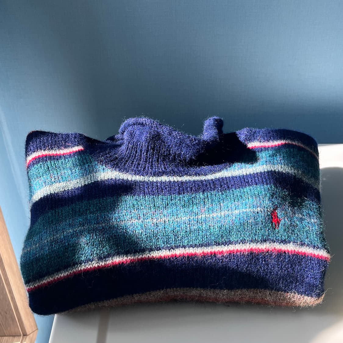 폴로 스트라이프 모크넥 니트 L 상품이미지7