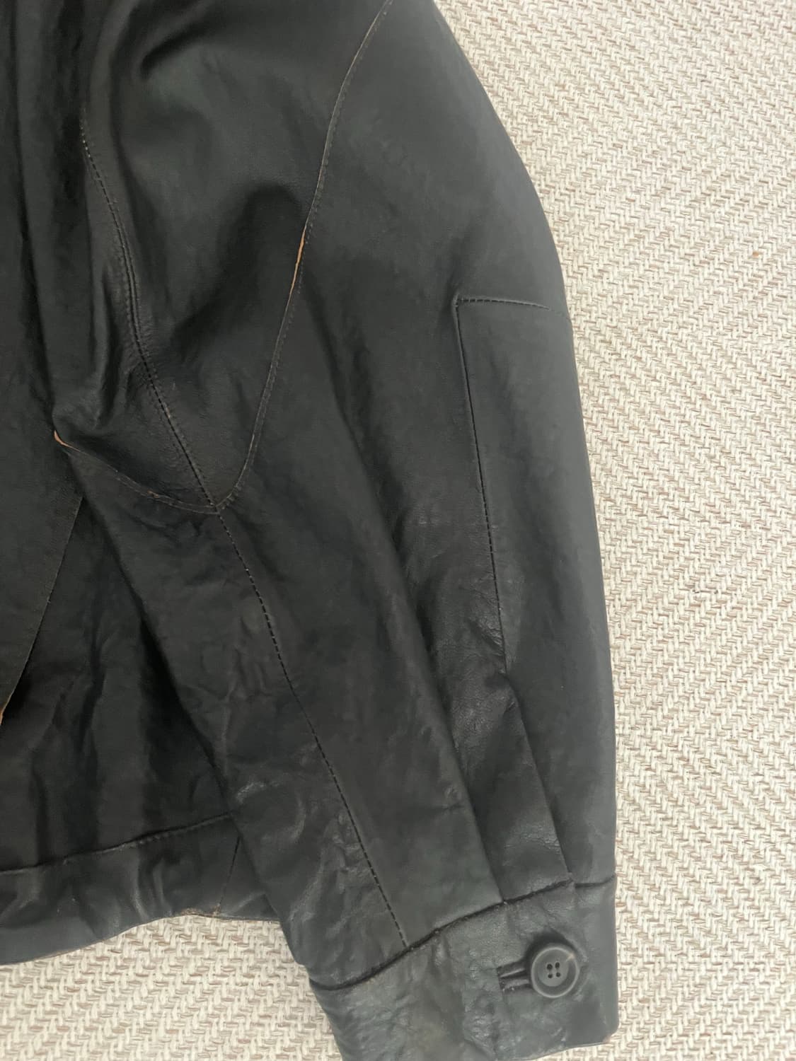 쿠어 라이더스 컷오프 가죽자켓 M  상품이미지9