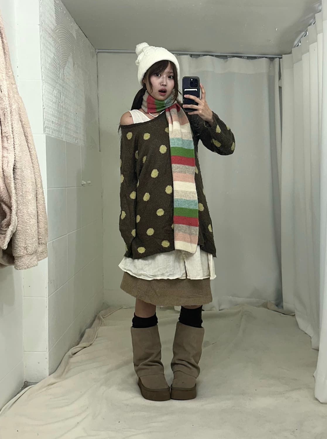 임수정 하구미 너드모리 도트 코디세트 상품이미지3