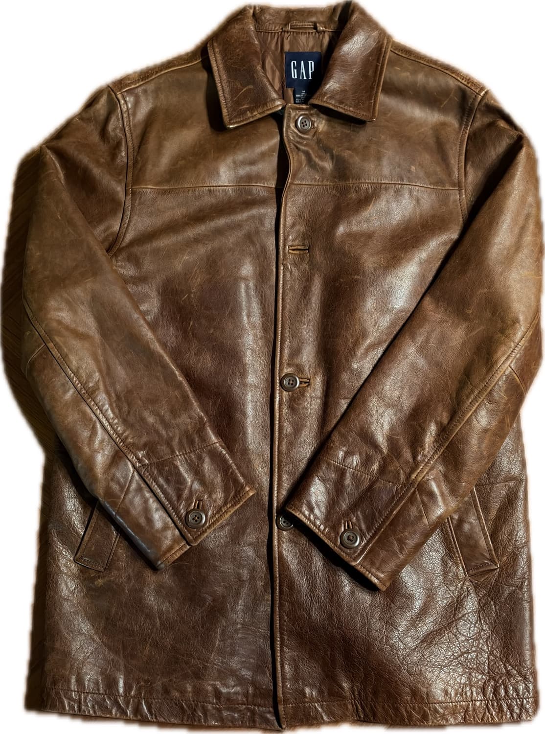 90s 올드갭 레더 카코트 gap carcoat 상품이미지1