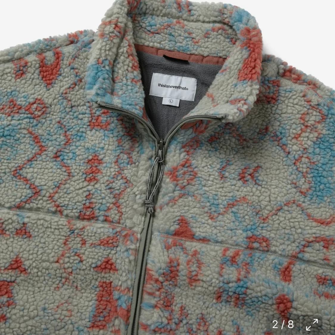 새상품)디스이즈네버댓 쉐르파 플리스 S 상품이미지2