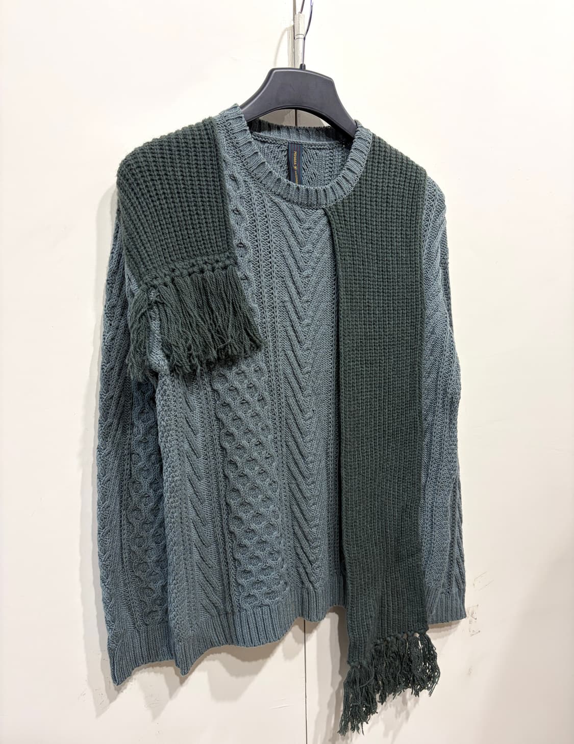 미하라 야스히로 케이블 니트 스웨터 상품이미지2