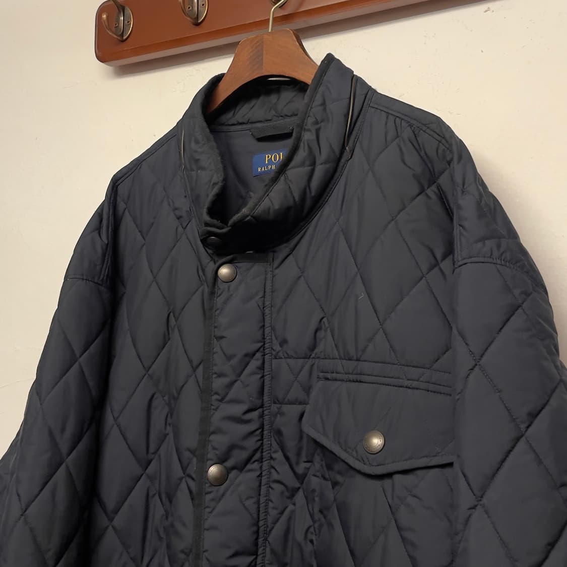 폴로 랄프로렌 네이비 퀼팅 자켓 (빅사이즈)   상품이미지3