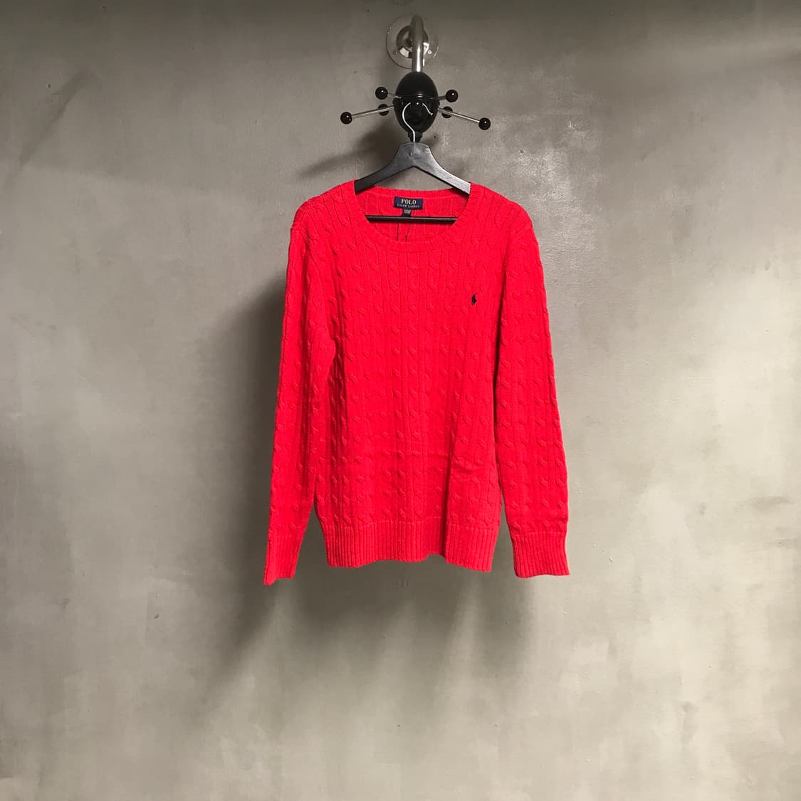 폴로 랄프로렌 케이블 니트 레드 XL18-20 상품이미지1