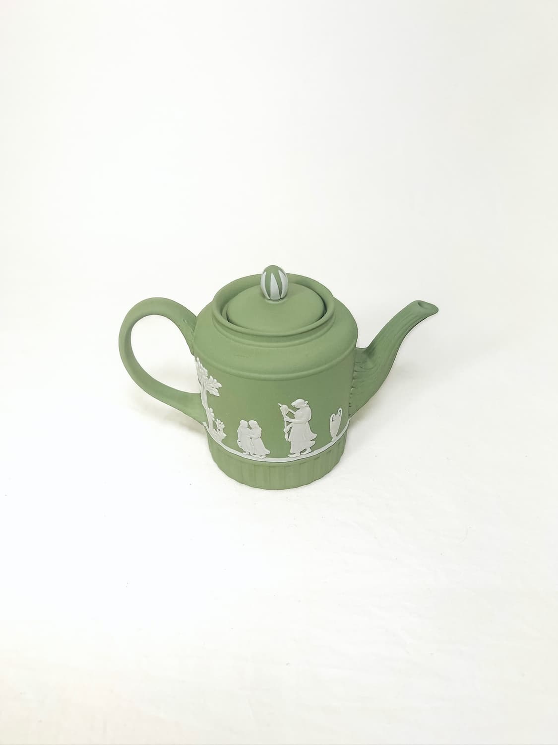 [영국엔틱] (레어)웨지우드 제스퍼웨어 미니어쳐 도자기 티팟_ 세이지그린 상품이미지4