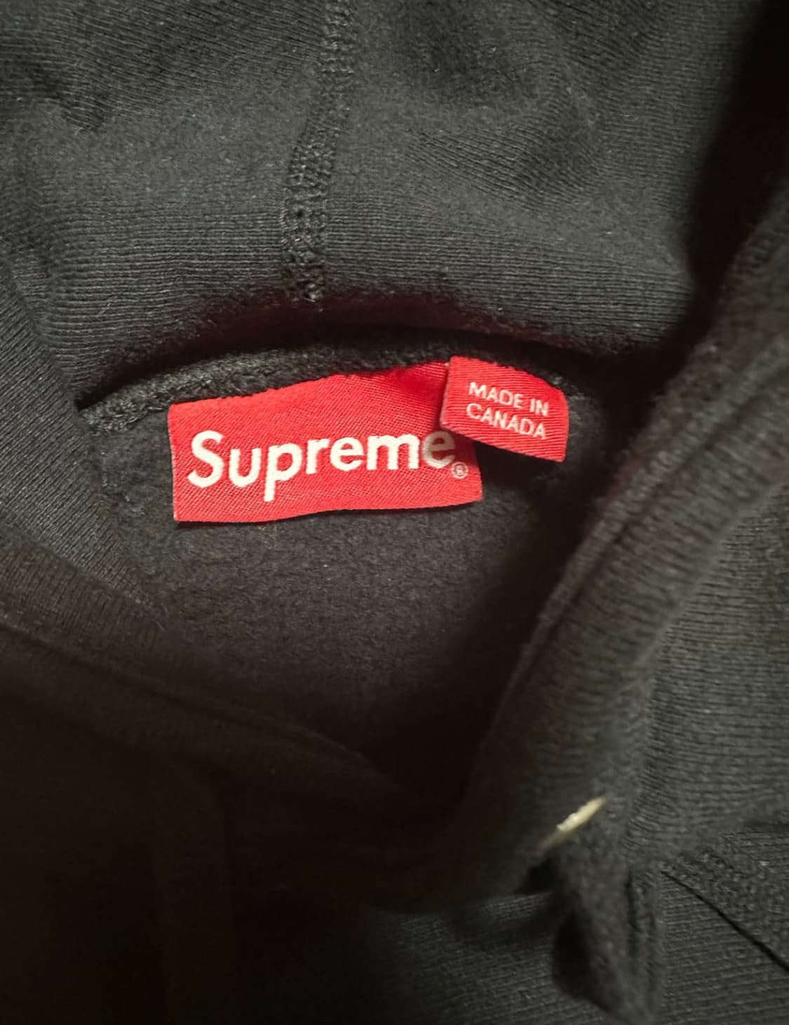 슈프림 글리터 아치로고 후드 블랙 상품이미지4