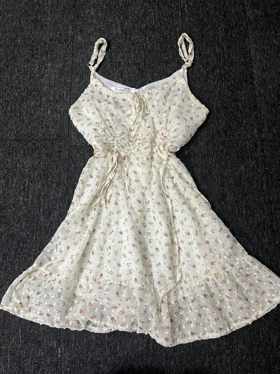 플라워 패턴 나시 원피스 상품이미지2