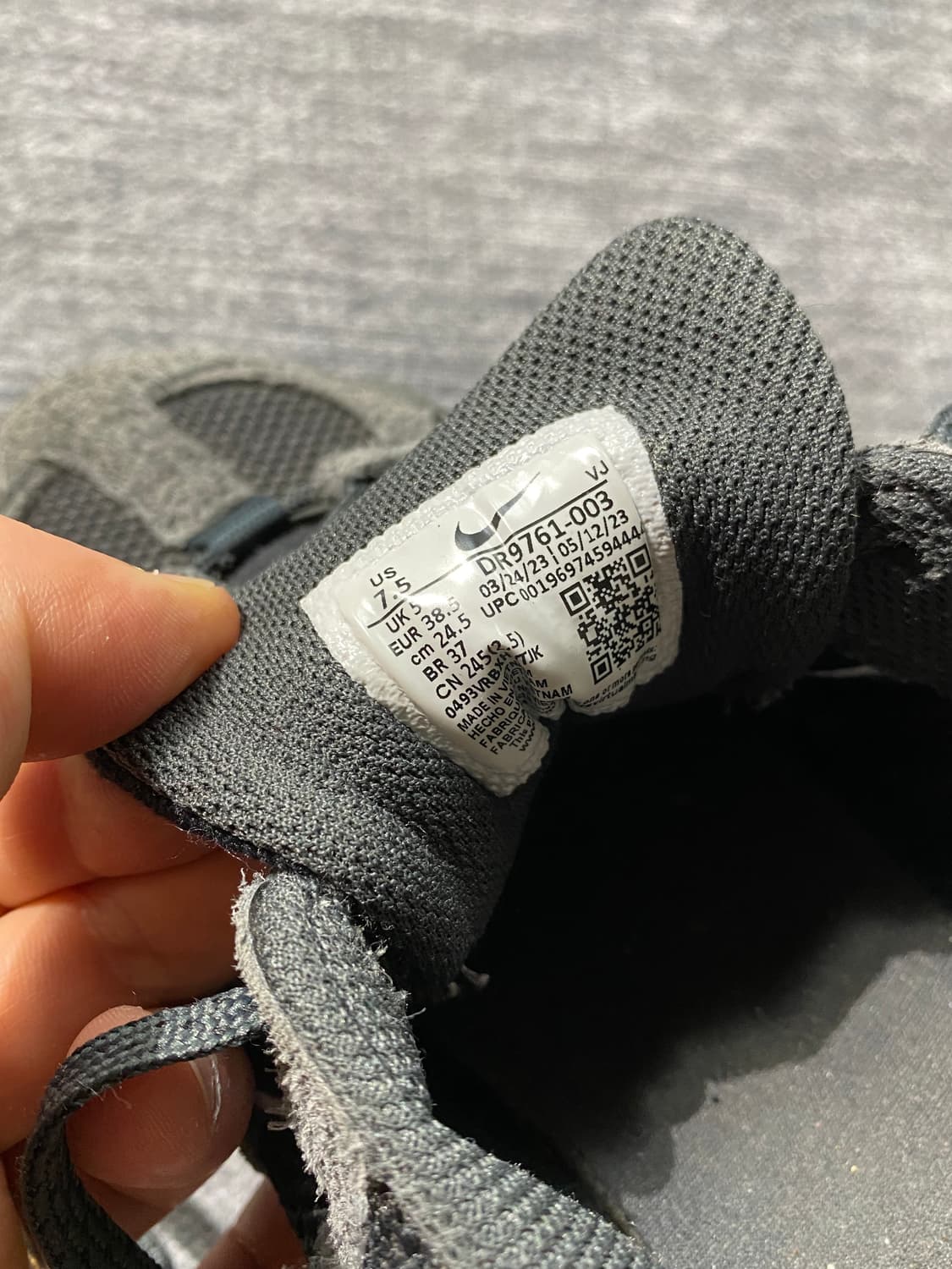 [245] Nike 나이키 테크헤라 앤쓰라사이트 스니커즈 스모크 그레이 상품이미지7