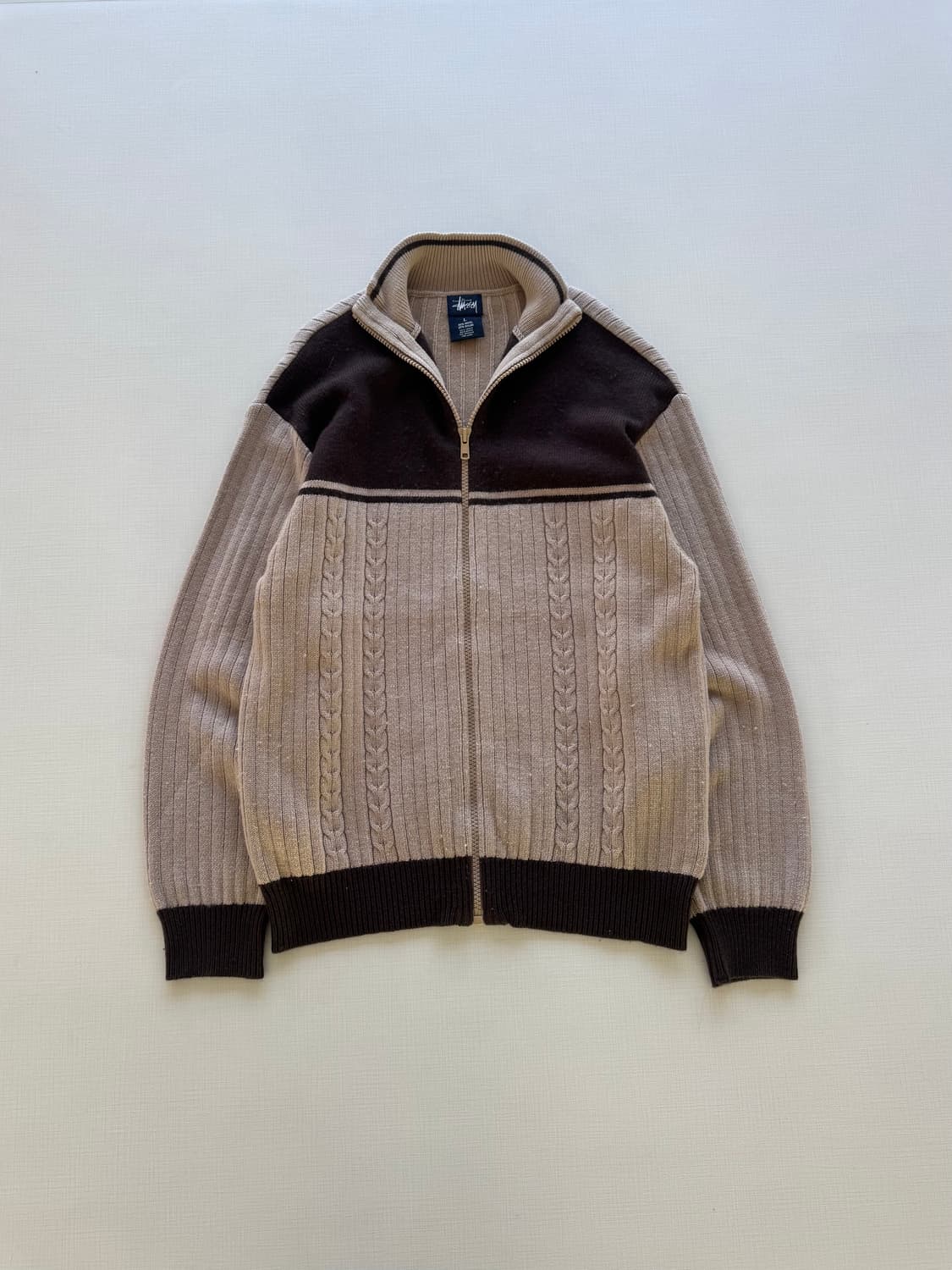 9/00s 스투시 니트 집업 상품이미지1