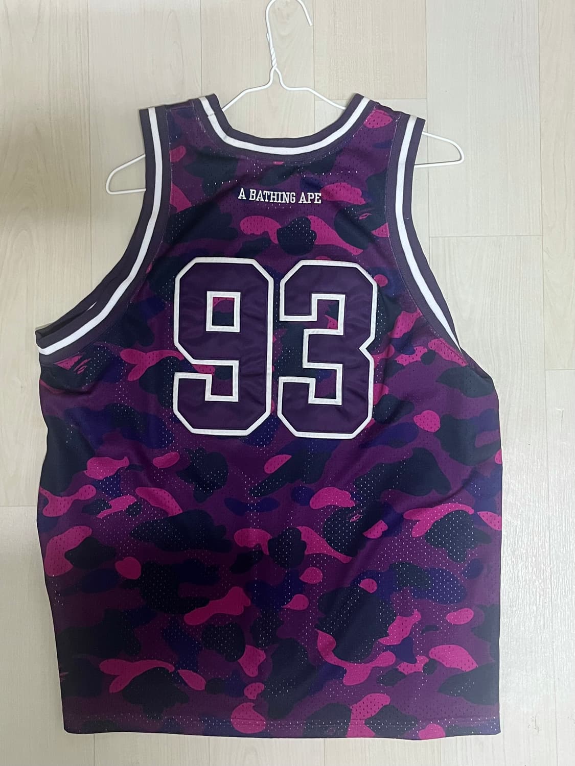 베이프 og 카모 나시 슬리브리스 탑 메쉬 상품이미지2