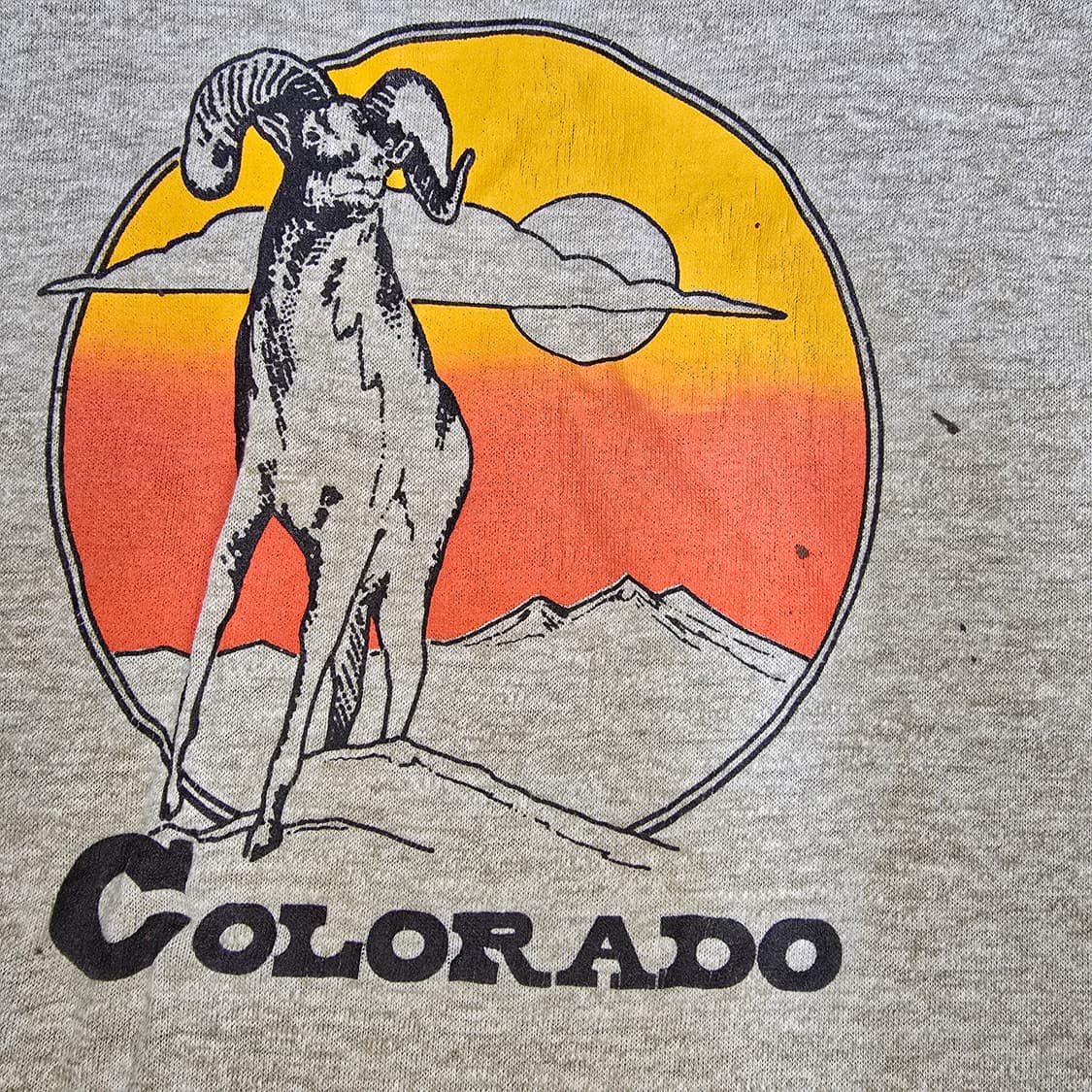 Vintage 80s Sportswear 링거 티셔츠 L 상품이미지3