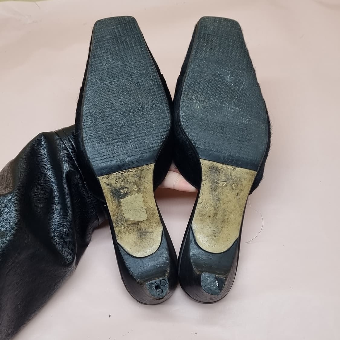 구찌 여성뮬 슬리퍼37 240 굽4 상품이미지3