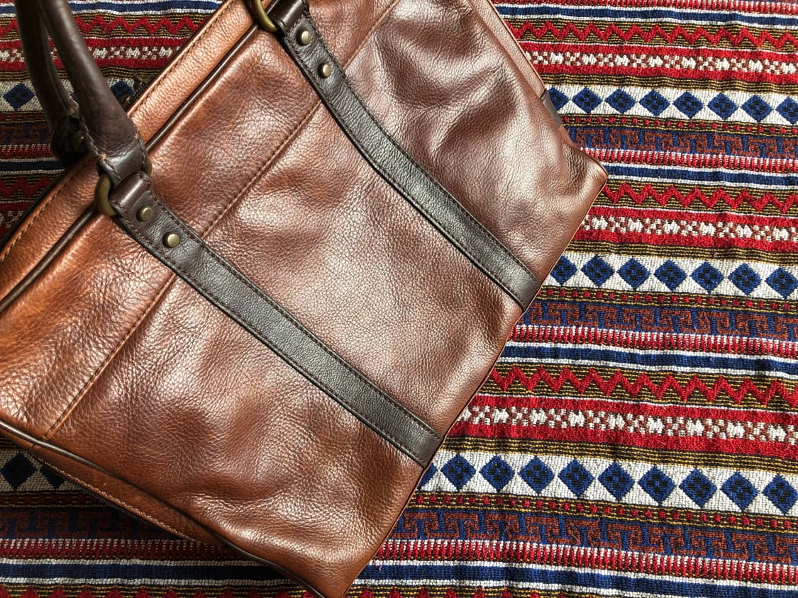 파슬 브라운 레더 브리프케이스 상품이미지7