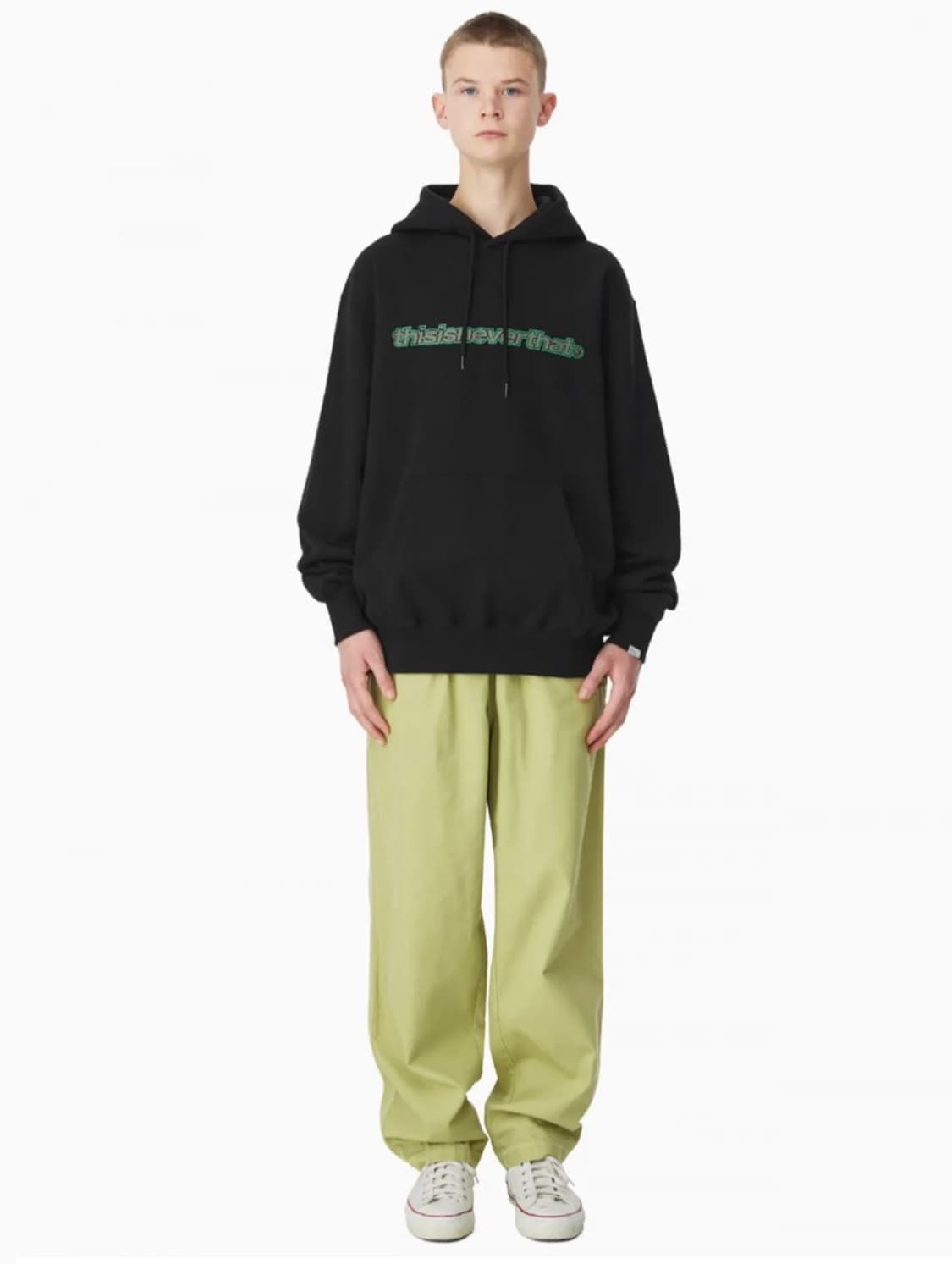 디스이즈네버댓 캔버스 이지 팬츠 바지 라임 그린 L 상품이미지3