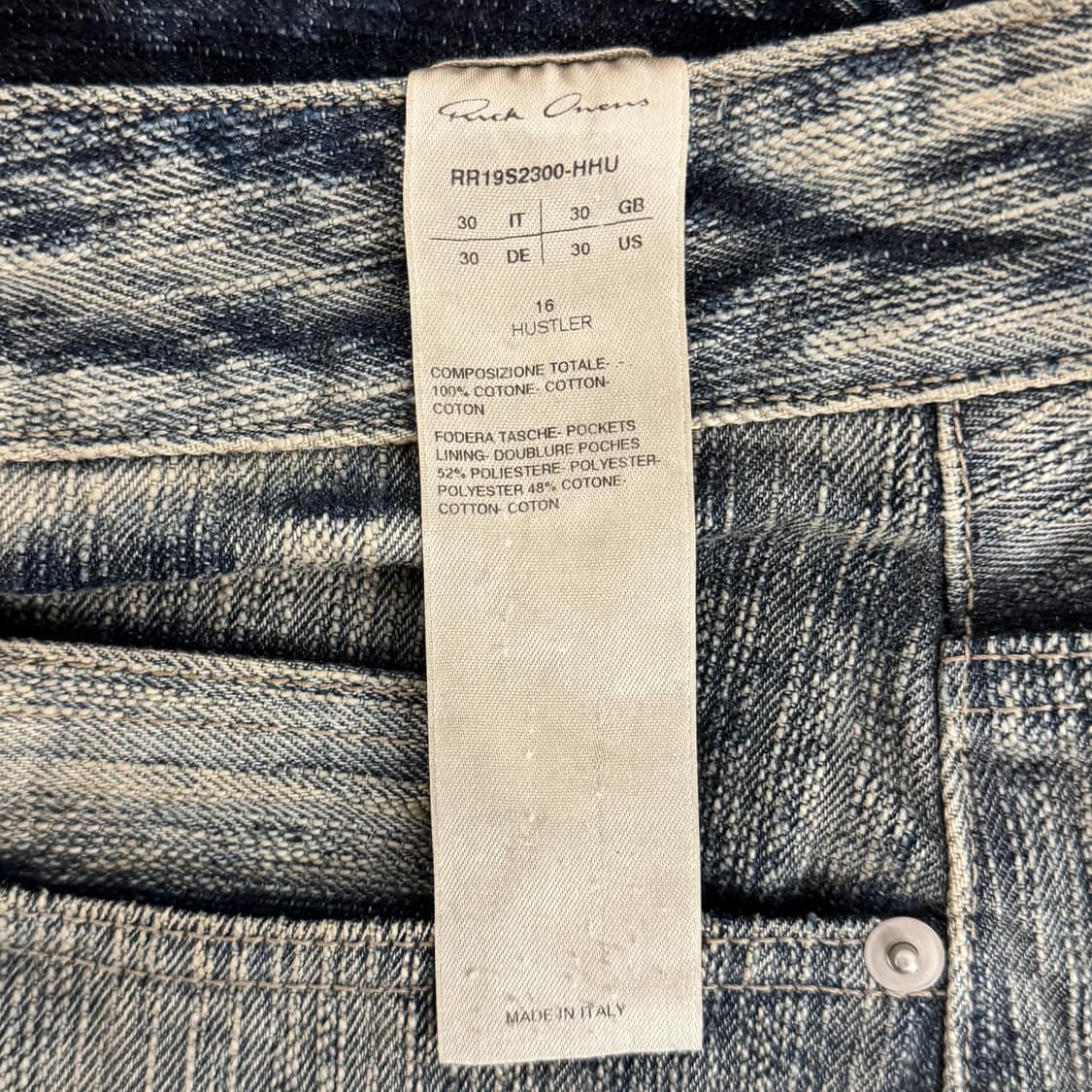 30 / RICK OWENS 릭오웬스 19ss 런웨이 허슬러 데님 스커트 상품이미지4