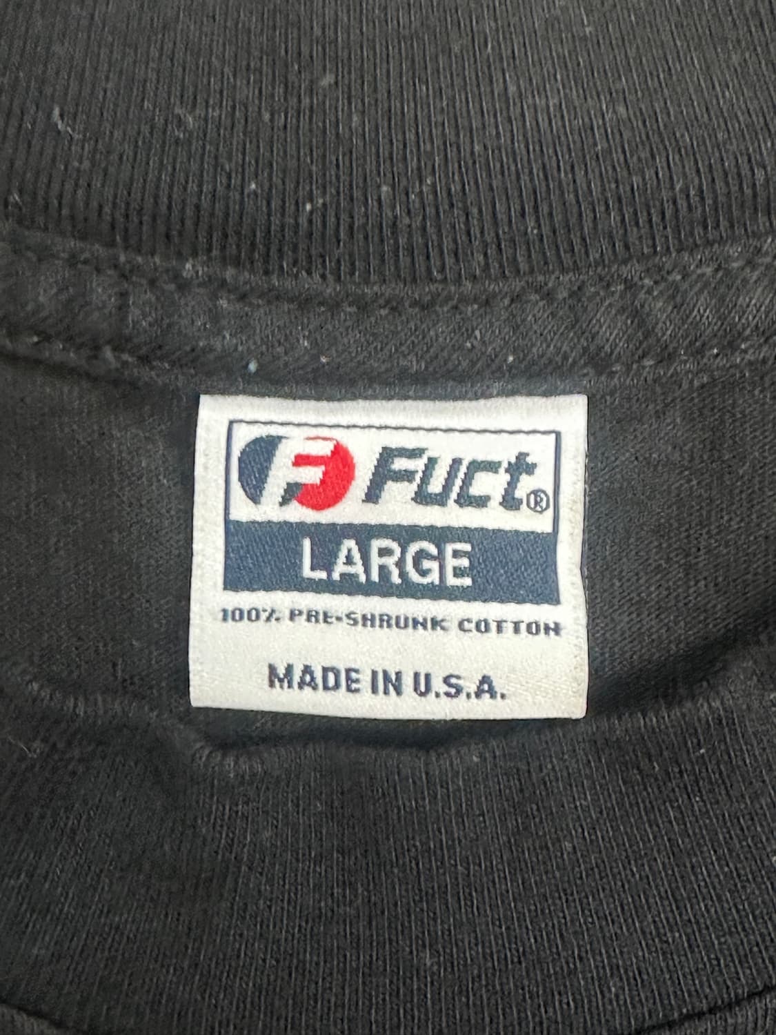 FUCT OVAL Logo 롱슬리브 블랙 L 상품이미지4