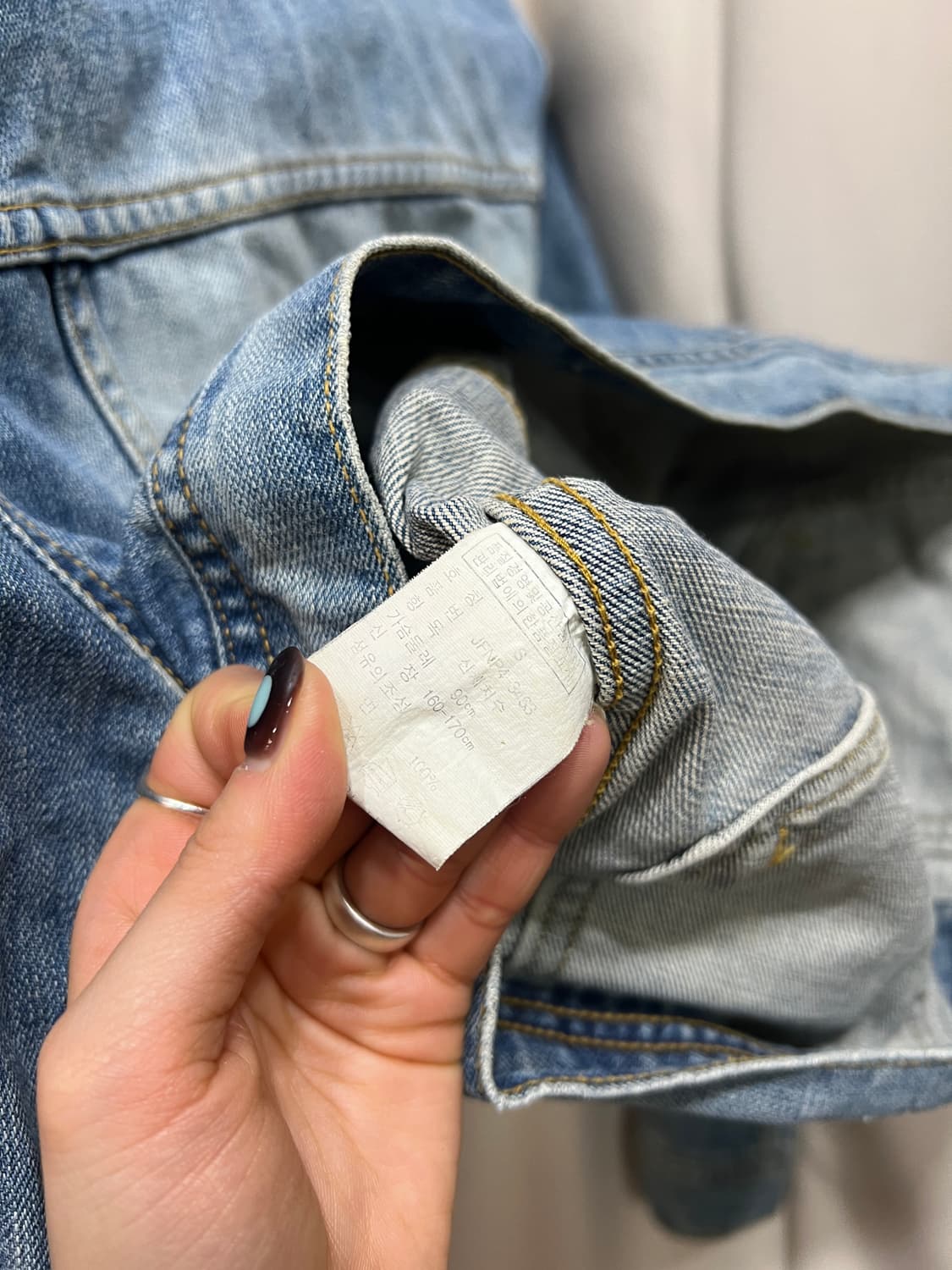 폴로진스 여성 연청 데님 트러커 자켓 상품이미지6