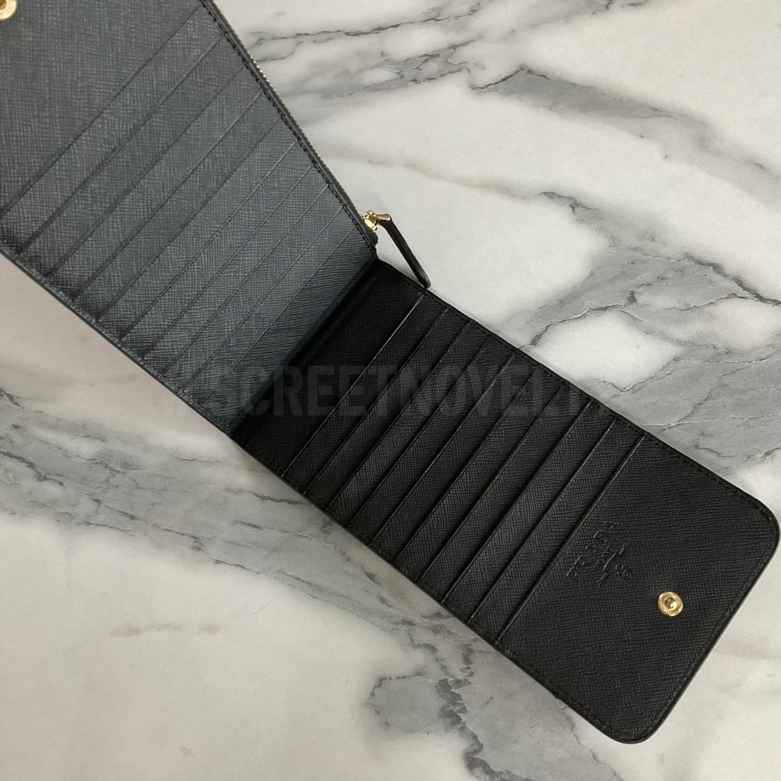 프라다 사피아노 카드지갑 동전지갑 블랙 풀박스 상품이미지7