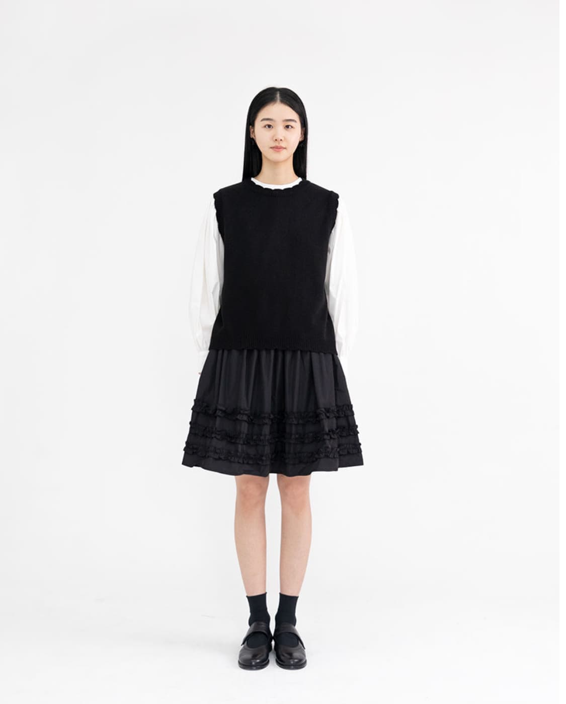 유노이아 프릴 스커트 frill short skirt 상품이미지2