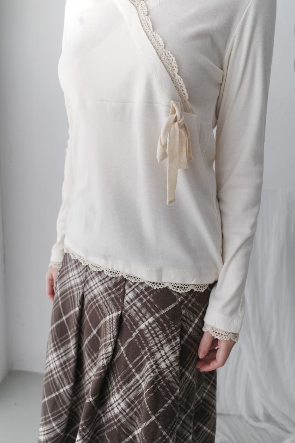 lace wrap knit sleeve 상품이미지7