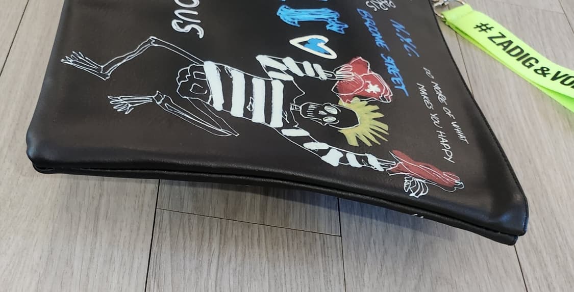 쟈딕앤볼테르 블랙 프린팅 클러치 상품이미지7