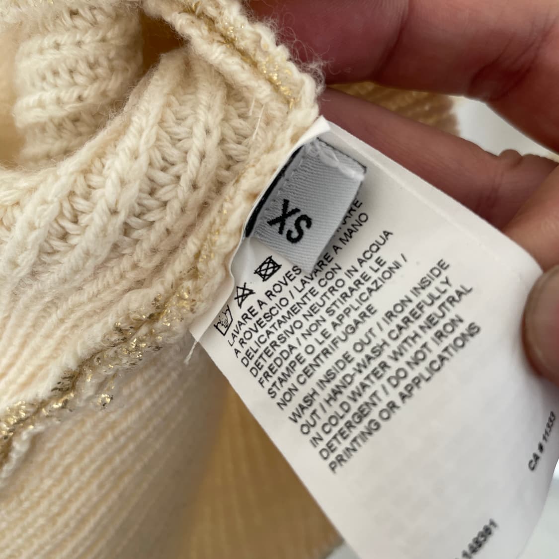 핀코 골드 펄 니트 상품이미지7