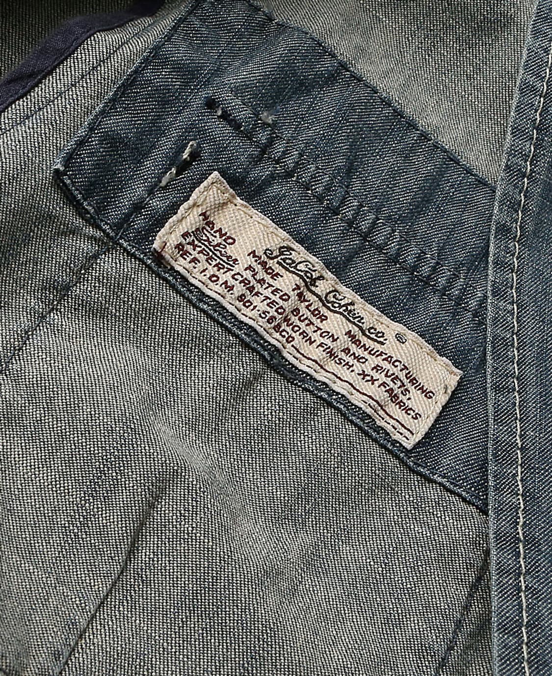 야콥 코헨 [Jacob Cohen] 빈티지 워싱 이태리 데님 사파리 자켓 상품이미지10