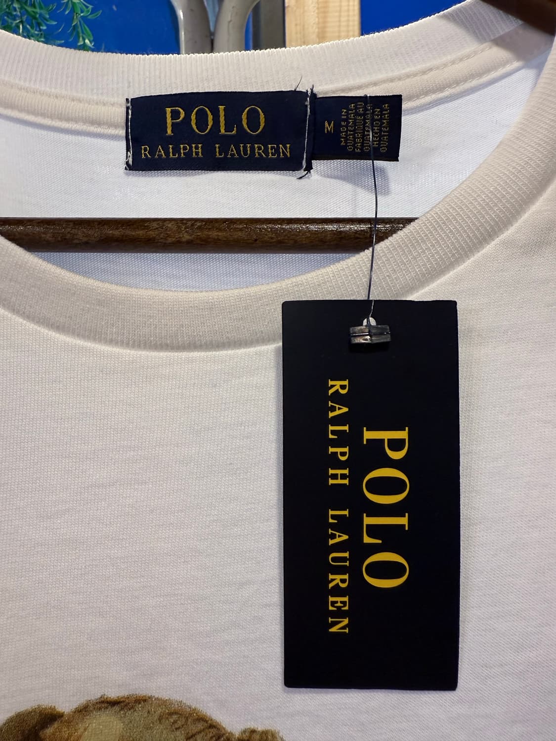 폴로 랄프로렌 코튼 베어 화이트 반팔티 상품이미지2