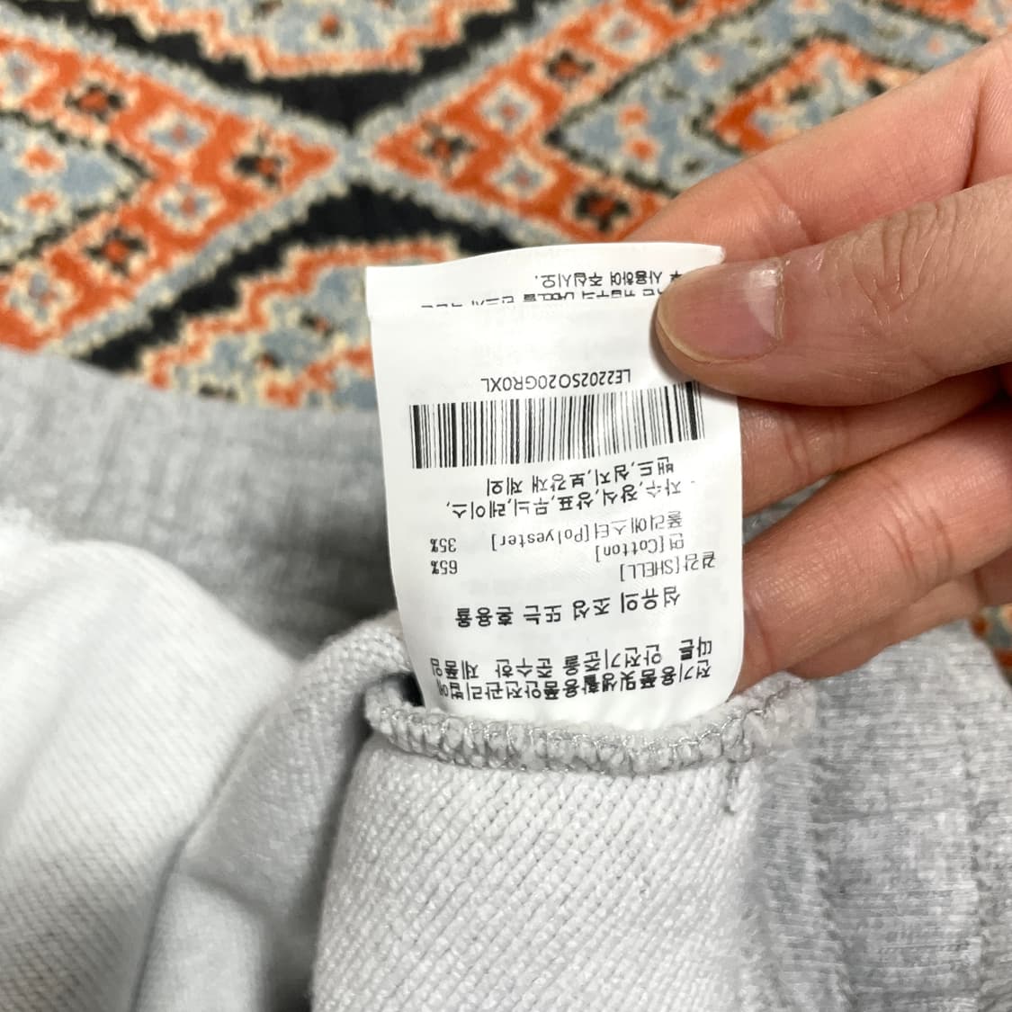 리 스몰로고 그레이 5부 반바지 남성XL 상품이미지5