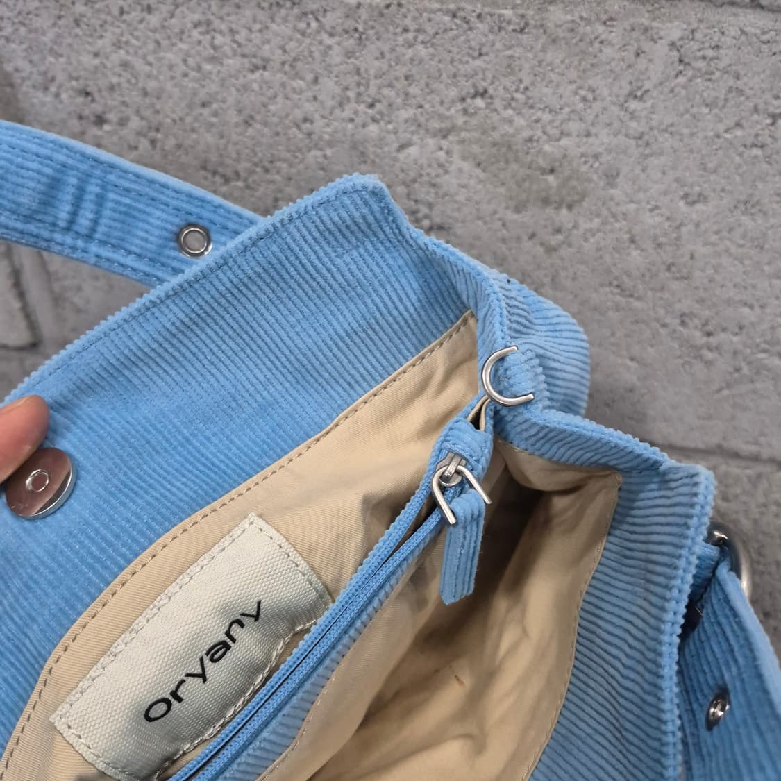 오야니 삐삐 토트백 베이비블루  상품이미지8