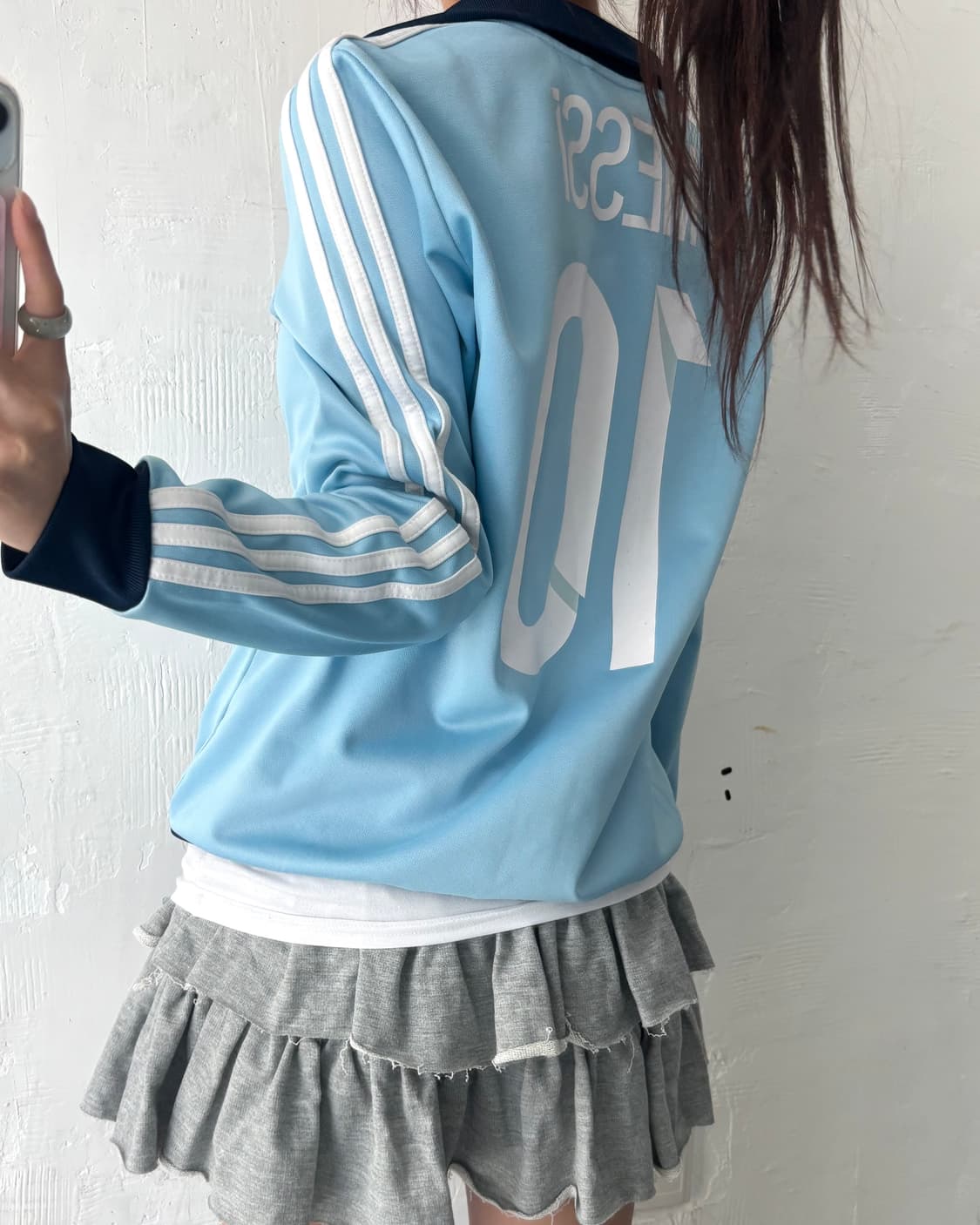 Adidas 아디다스 스카이블루 컬러 아르헨티나 메시 트랙탑 상품이미지4
