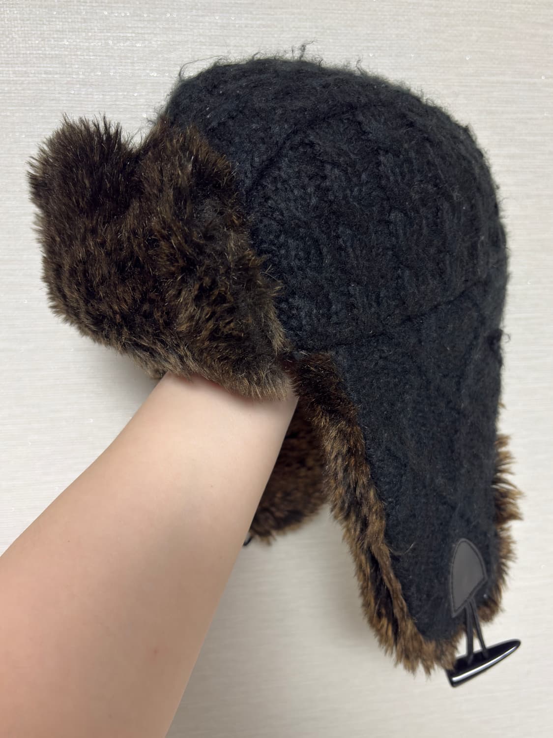 블랙니트 군밤모자 트루퍼햇 상품이미지1