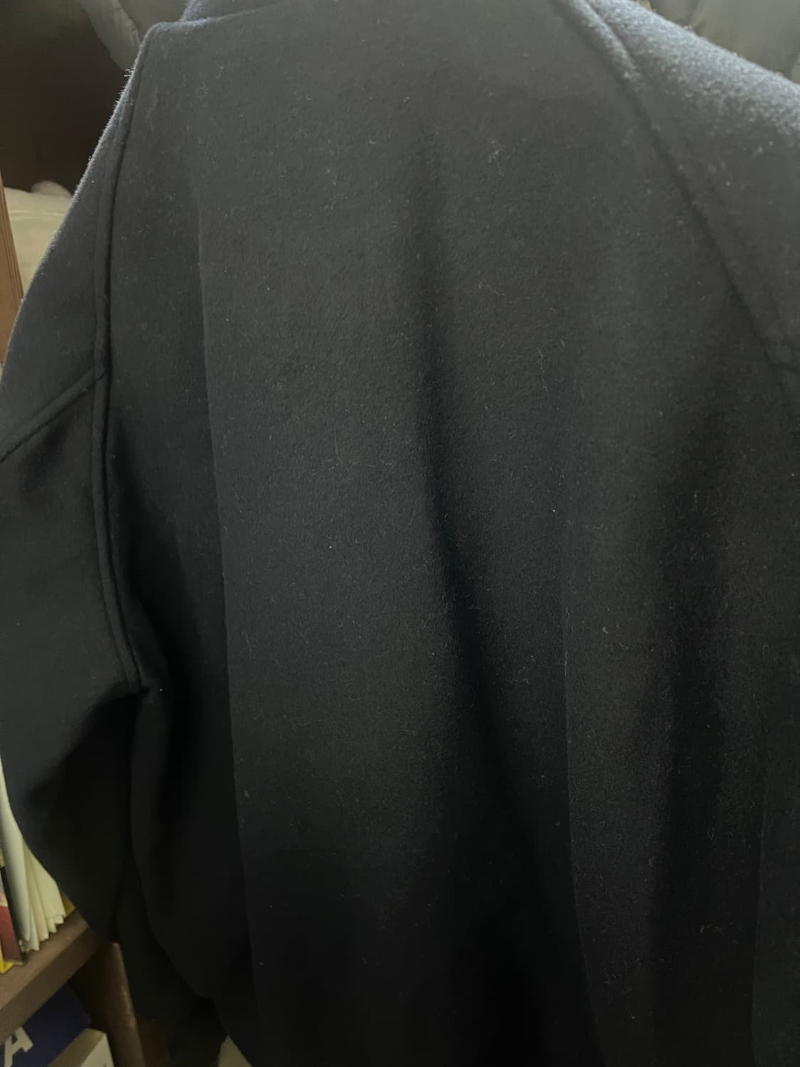 무탠다드 울블렌드 해링턴 자켓 네이비 L 상품이미지2