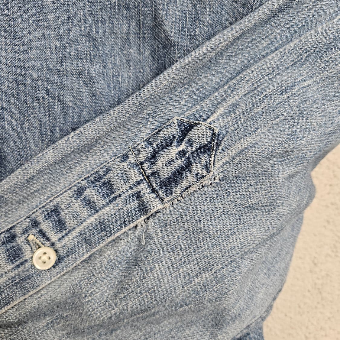 폴로 랄프 로렌 샴브레이 셔츠 M 커스텀핏 상품이미지7