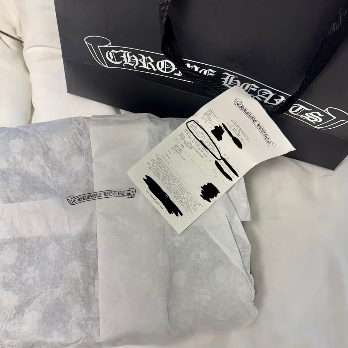 크롬하츠 스크롤 로고 스펠아웃 스웨트팬츠 L 상품이미지3