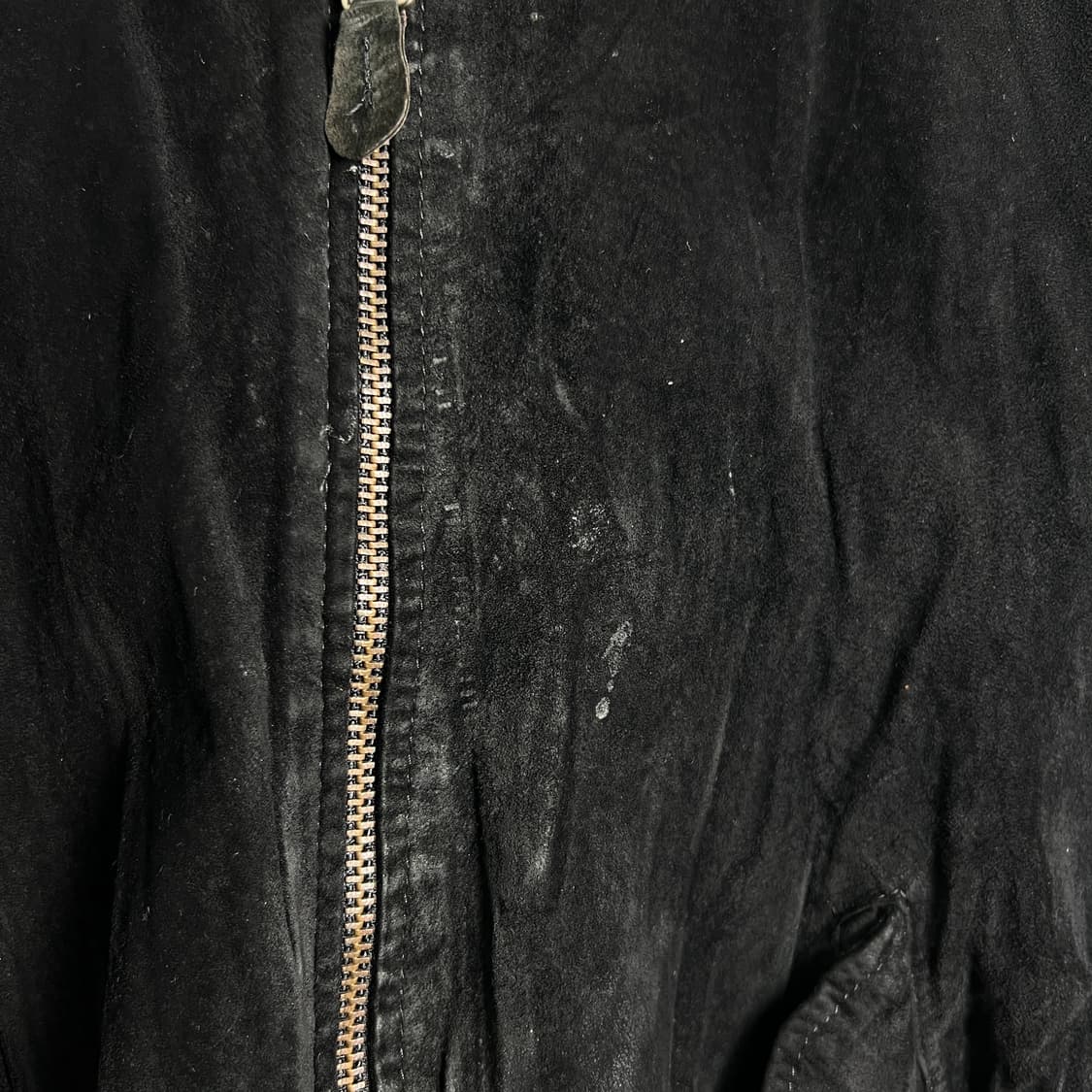 VTG 빈티지 블랙 스웨이드 ma-1 봄버 자켓 M 상품이미지10