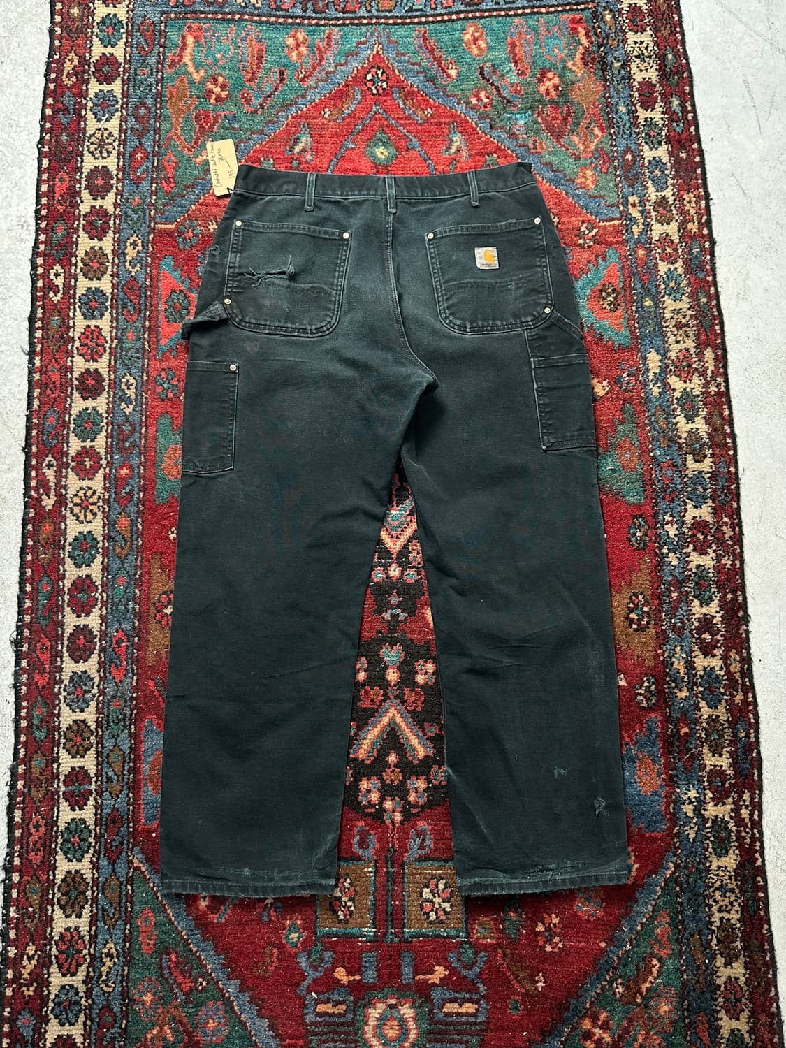OG USA Made 칼하트 B01 더블니 블랙 칼하트 썩블니 상품이미지4