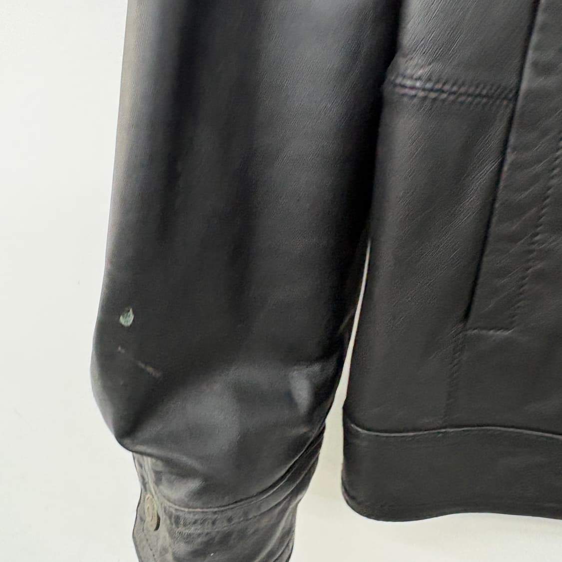 HOUND JEANS 빈티지 블랙 양가죽 자켓 남성 M 상품이미지3