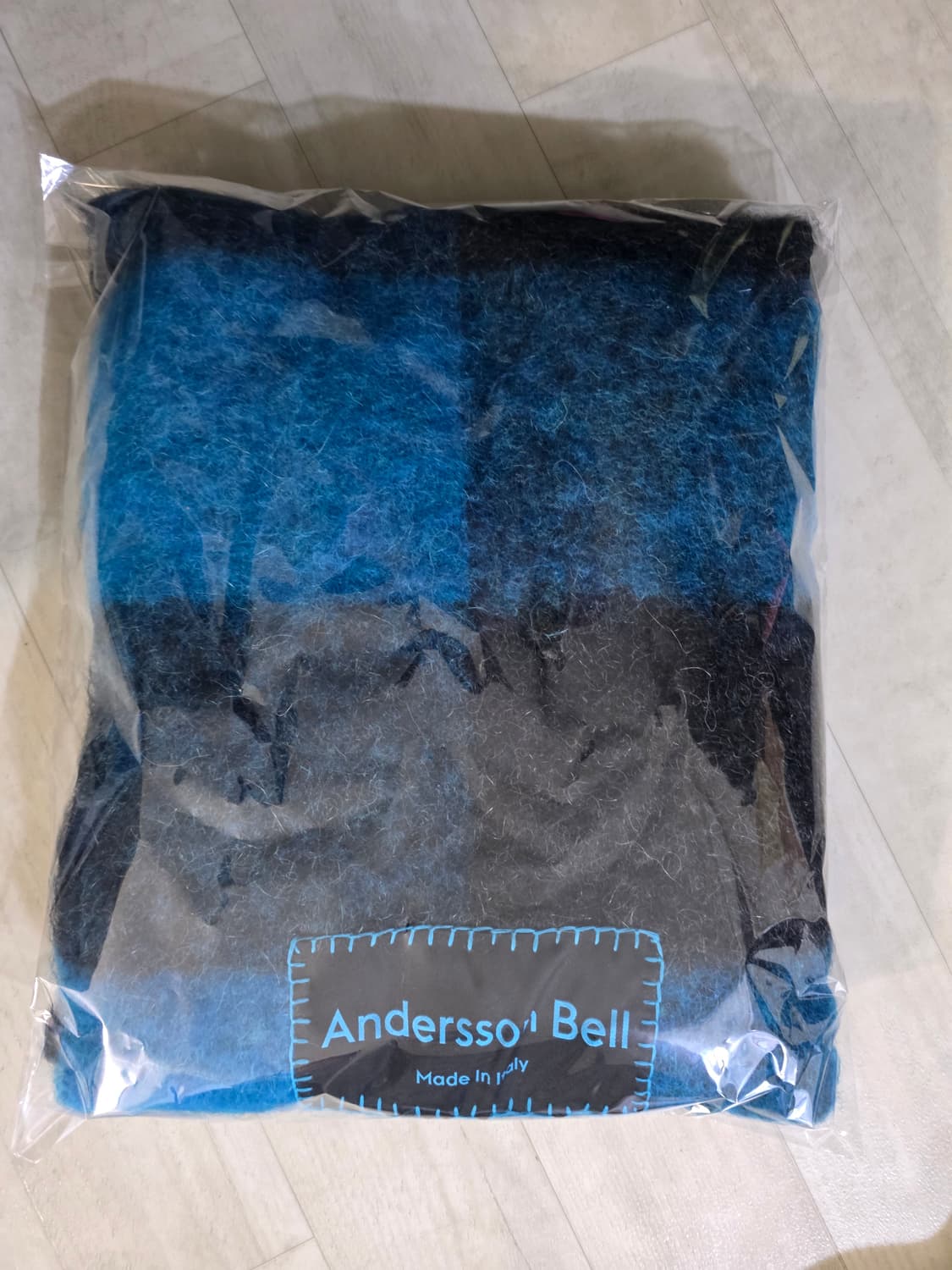 앤더슨벨 빅 체크 머플러 상품이미지3