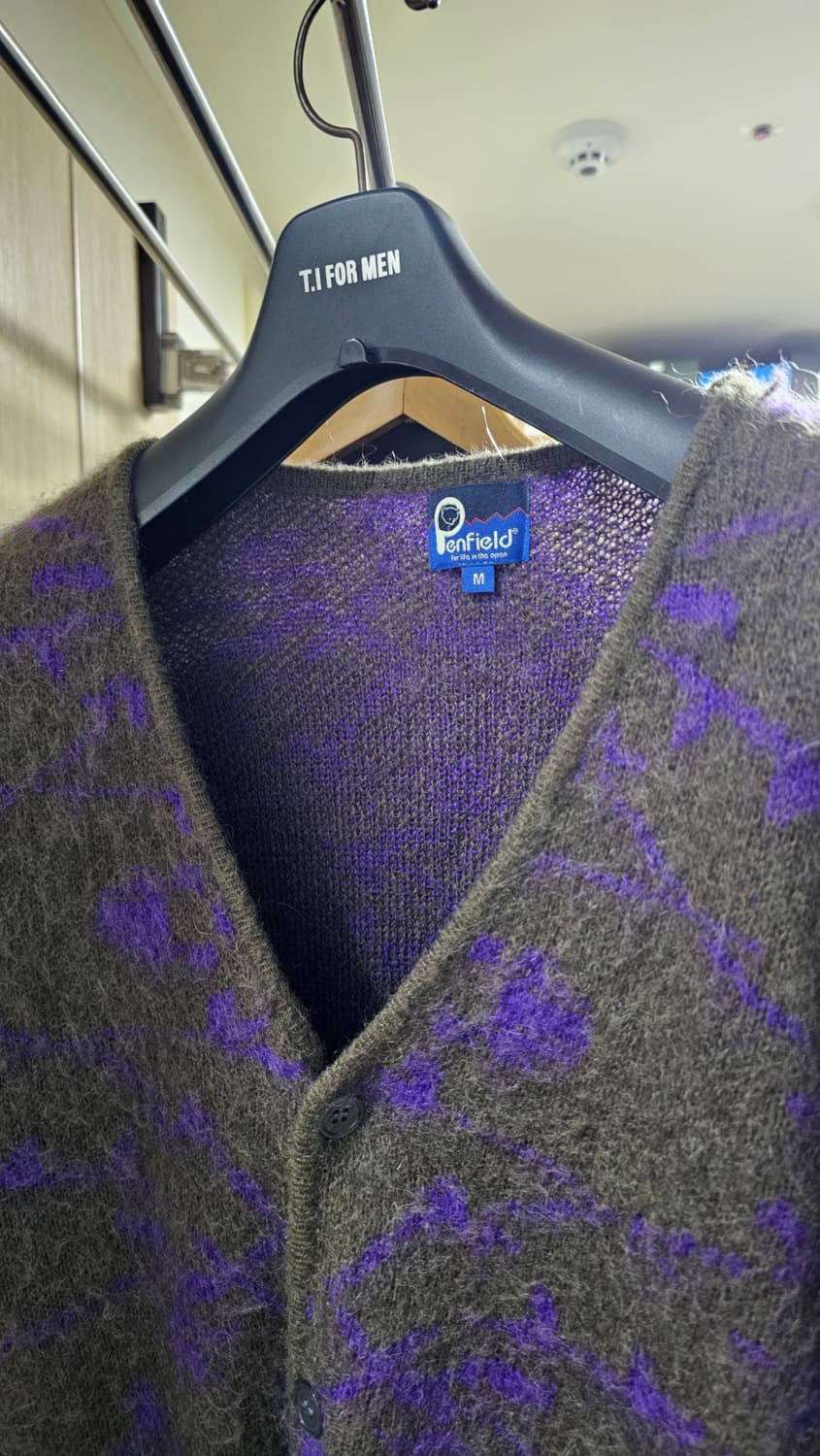 펜필드 모헤어 가디건 올리브 M(100) 상품이미지2