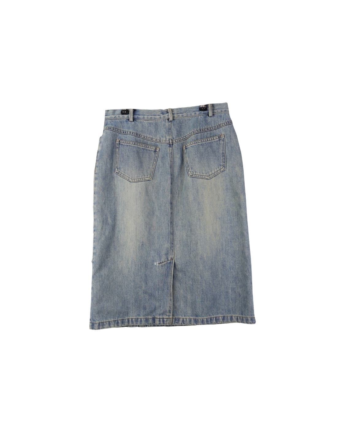 Vintage Denim lace details Midi Skirts 상품이미지6