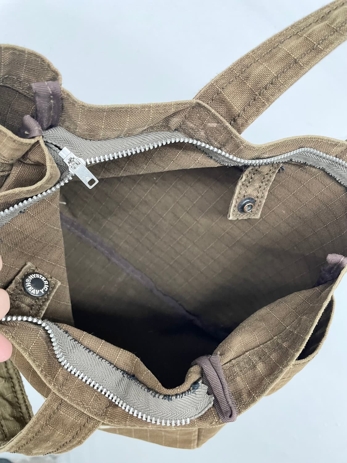 히스테릭글래머 브라운 로고 캔버스백 *레어 상품이미지7