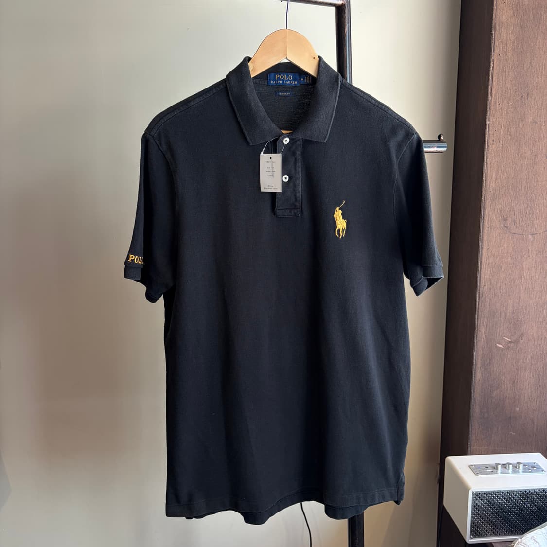 폴로 랄프로렌 블랙 빅로고 반팔 카라티 상품이미지2