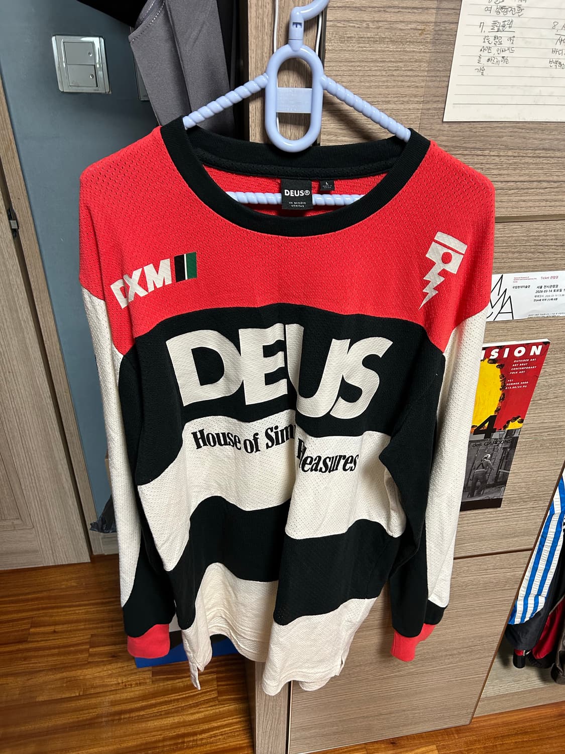 Deus moto jersey Crimson Red 상품이미지2